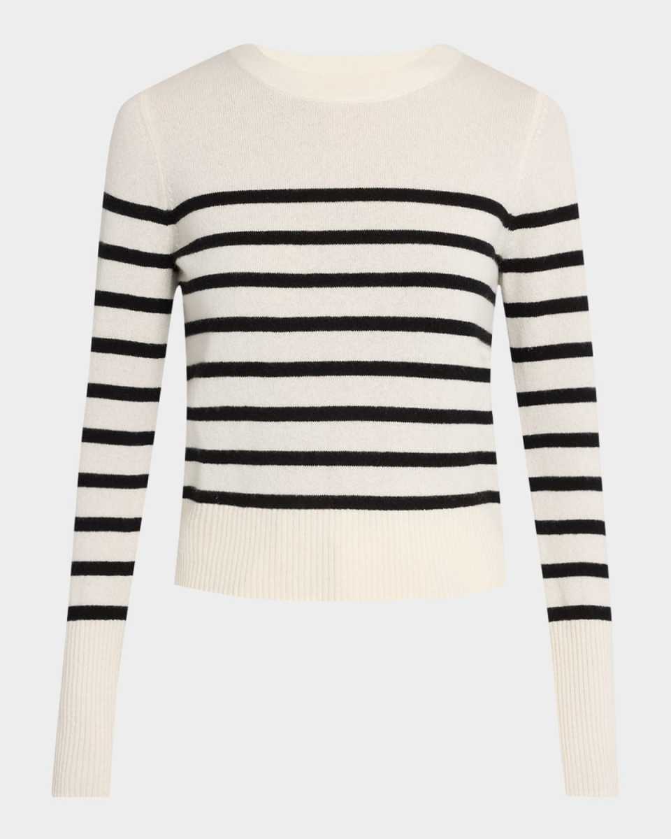 Caleb Stripe Cashmere Sweat
